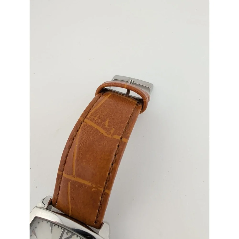 Vivani Women's Watch MOP Dial Silver 32mm Case Brown Band- New Battery
